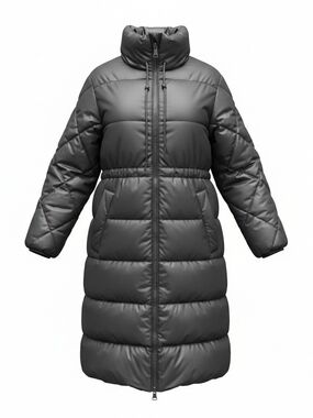 Weekend Max Mara Women's Long Puffer Coat - Charcoal Gray